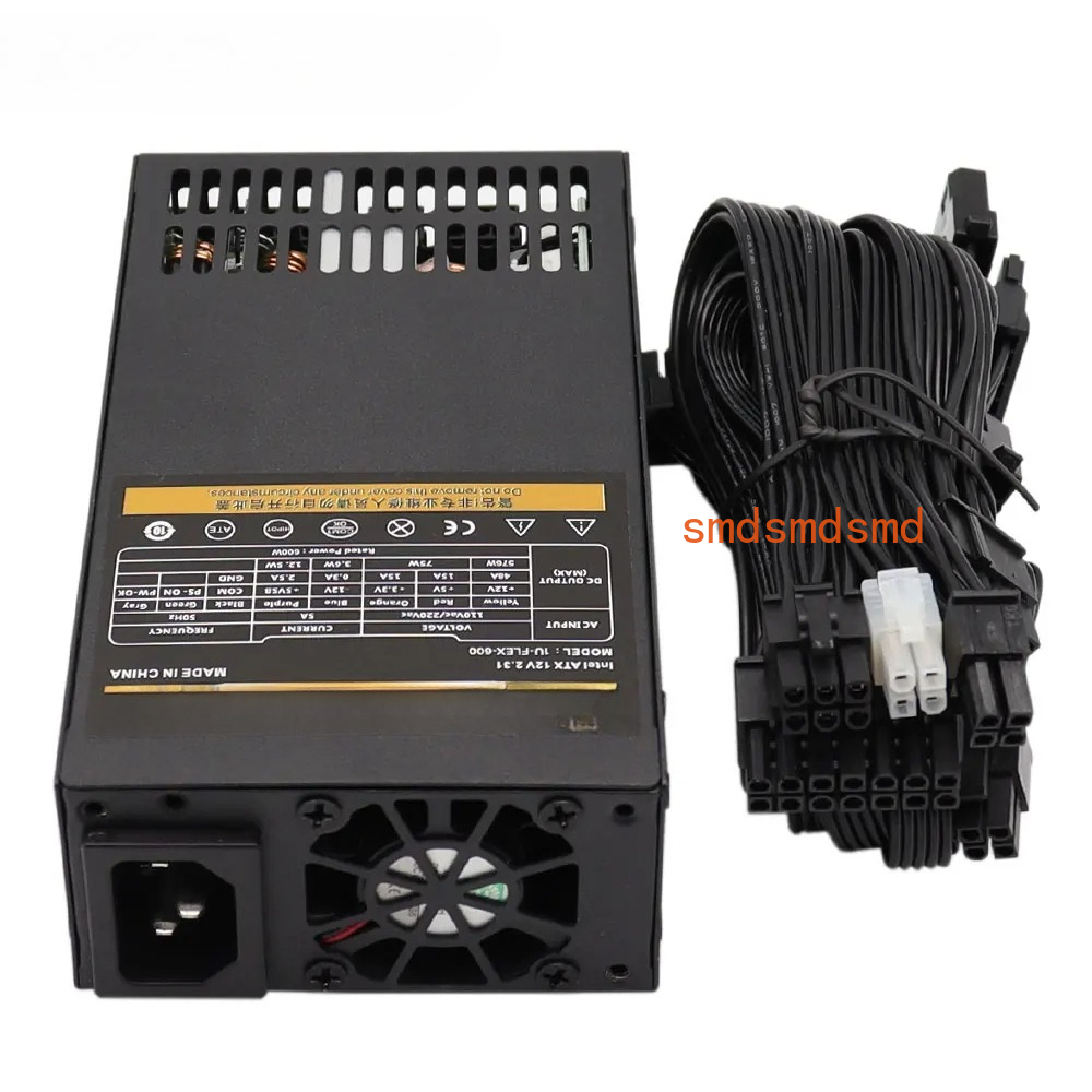 Atx Power Supply 1U Flex 500W - 600W Modulares Netzteil Kleines 1U Computer-Netzteil