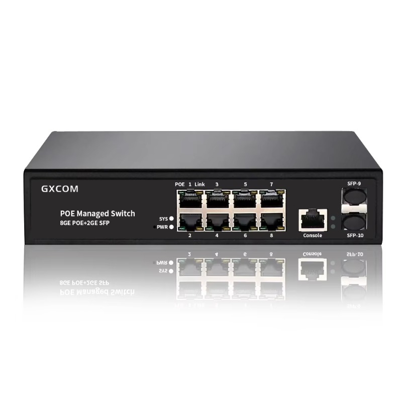 Managed Gigabit Poe Switch 8 Port 802.3At - 8-Port Gigabit L2-verwalteter Layer-2-Switch mit 48V