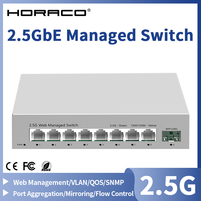 Sfp+ 10G Managed Switch 8 Port - 2,5 GbE Managed Switch 8 Port