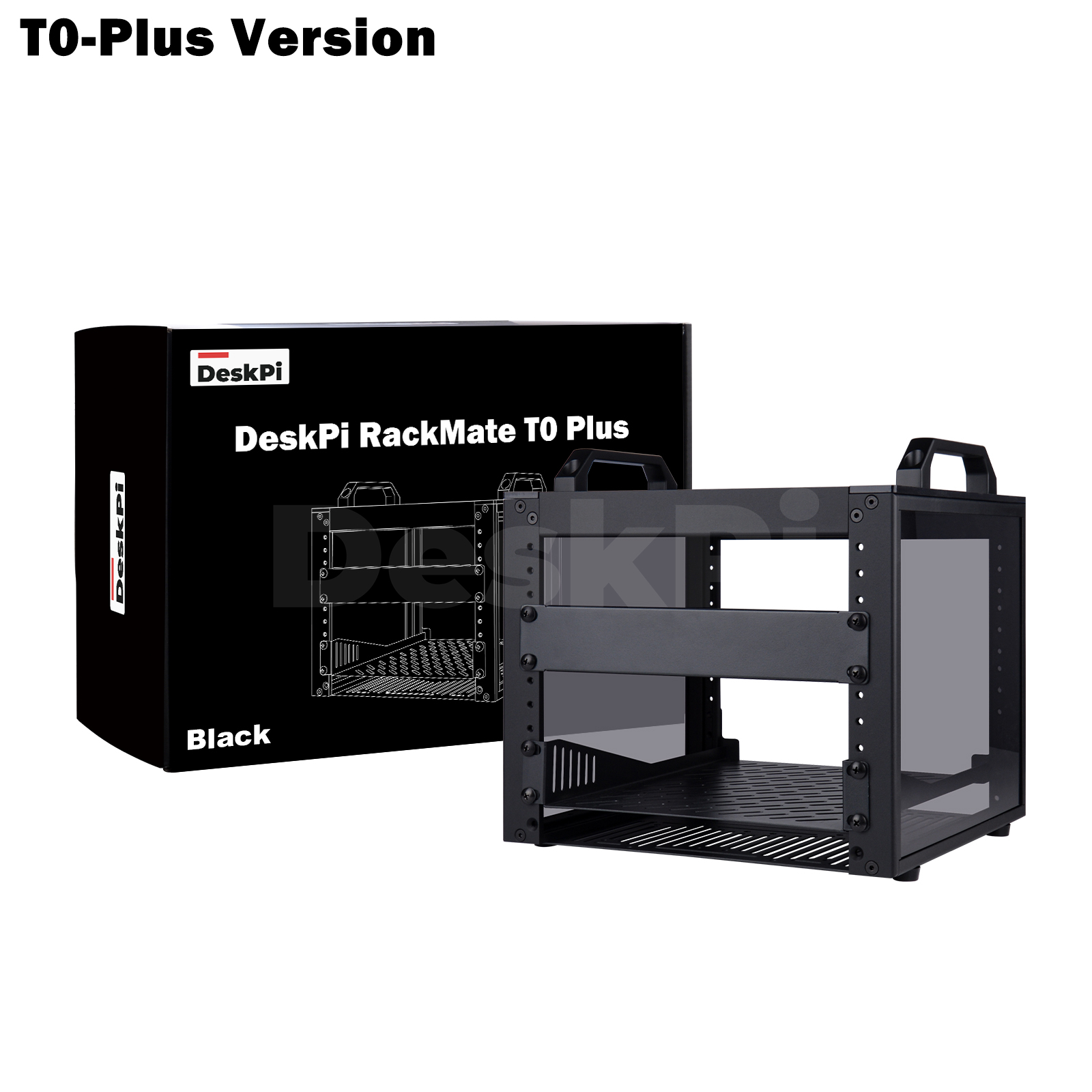 Deskpi Super6C - DeskPi RackMate T0-Plus Rackmount, 10-Zoll-4U-Serverschrank für