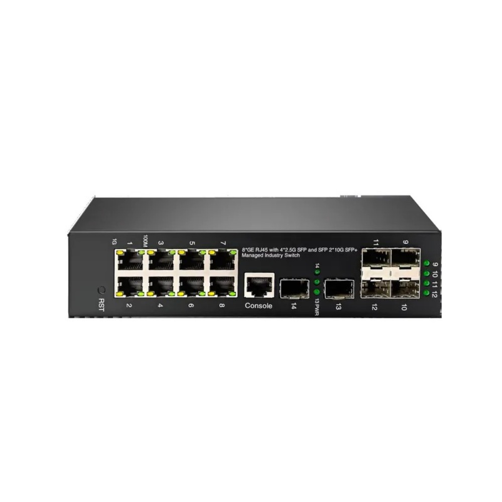 Sfp+ 10G Managed Switch 8 Port - Industrietauglicher 10G Managed PoE Switch mit