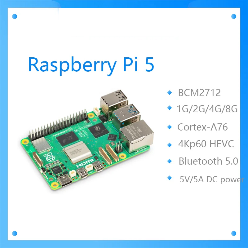 Raspberry Pi 5 8Gb - Offizielles Original Raspberry Pi 5 Cortex-A76