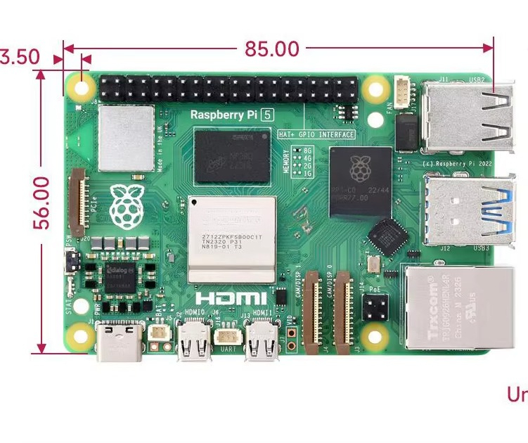 Raspberry Pi 5 8Gb - Raspberry Pi 5 mit Broadcom BCM2712