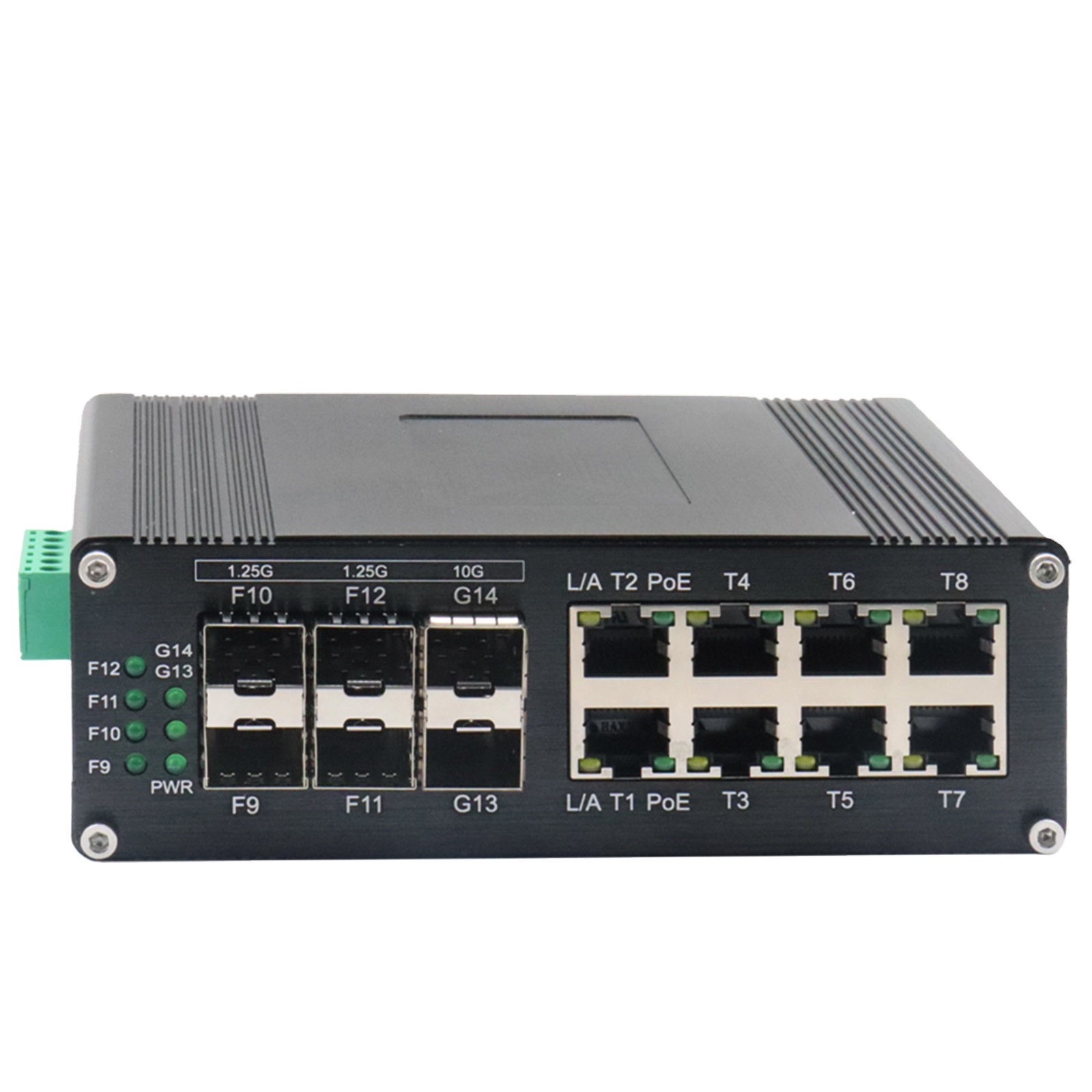 Managed Gigabit Poe Switch 8 Port 802.3At - Industrieller Ethernet-Switch Gigabit 8 Port 10