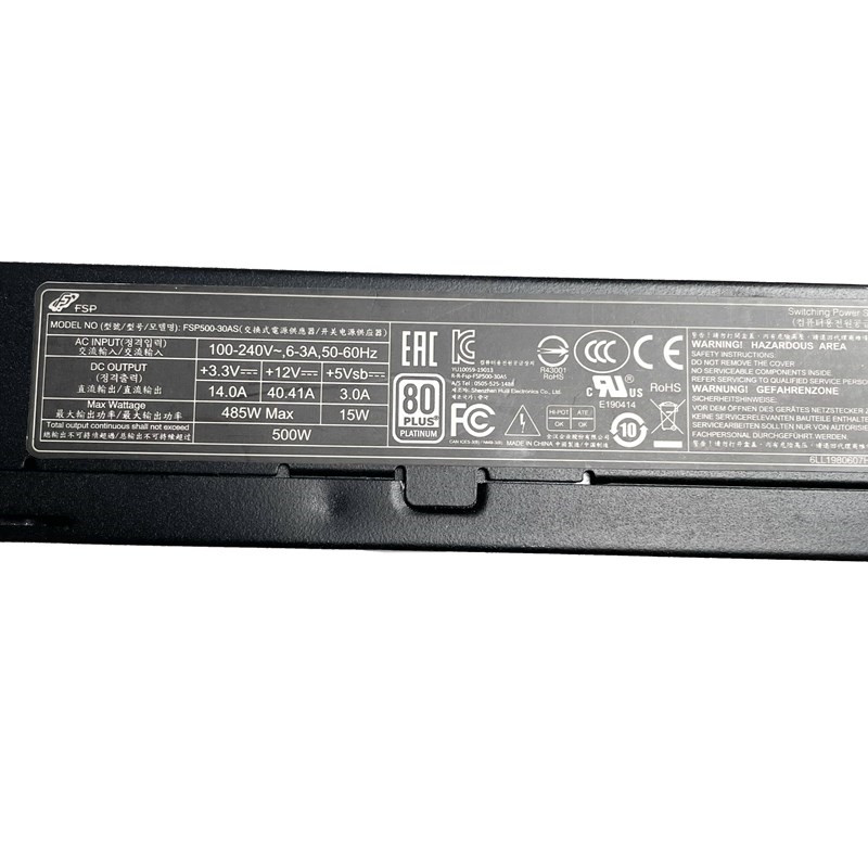 FSP500-30AS 500W Platinum 1U F – Atx Power Supply 1U Flex 500W Bewertung und Preis