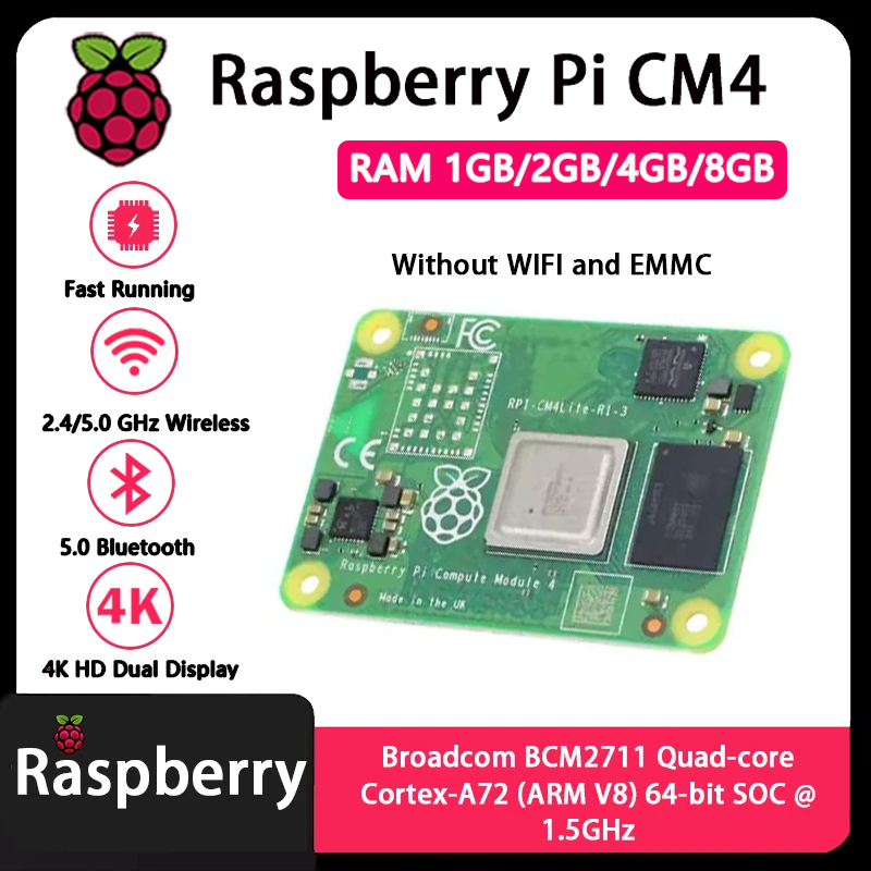 Raspberry Pi CM4 1GB/2GB/4GB/8 – Raspberry Pi Cm4 8Gb Ram 32Gb Emmc Wifi Bewertung und Preis