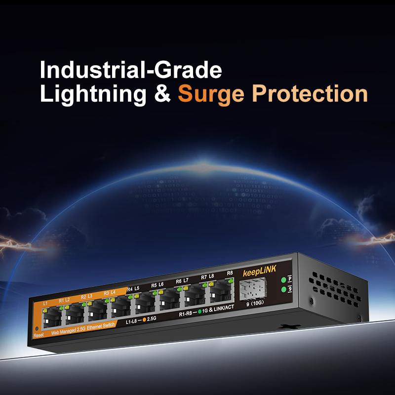 KeepLiNK KP-9000-9XHML-X 2,5Gb – Sfp+ 10G Managed Switch 8 Port Bewertung und Preis