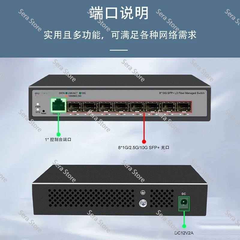 8-Port 10-Gigabit-Ethernet-Swi – Sfp+ 10G Managed Switch 8 Port Bewertung und Preis