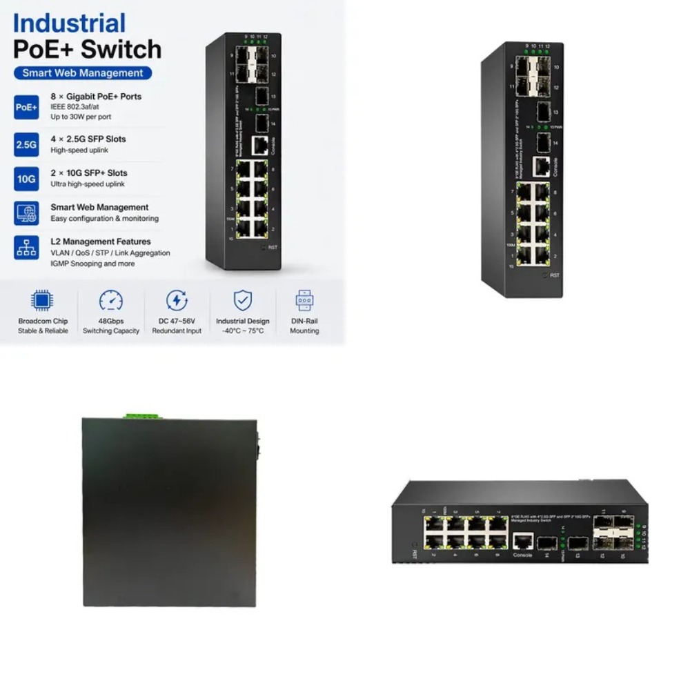 Industrietauglicher 10G Manage – Sfp+ 10G Managed Switch 8 Port Bewertung und Preis